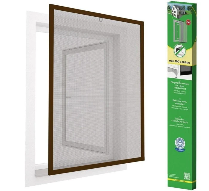 ALU OKENNÍ MOSKYTIÉRA 100X120 HNĚDÁ PLUS