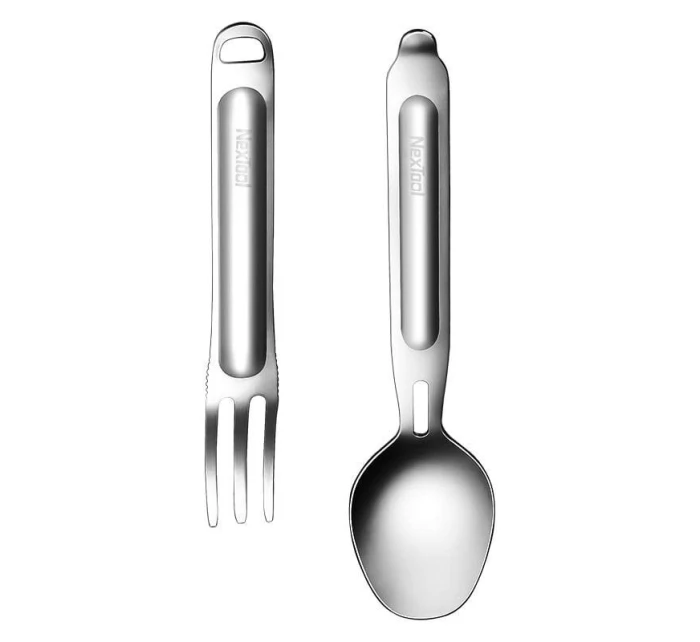 Titanový cestovní příbor - lžíce + vidlička - NexTool NE20133