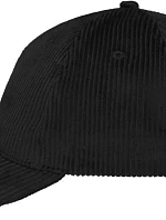 Daiber MB 6253 6 panelová manšestrová kšiltovka 03.6253 black