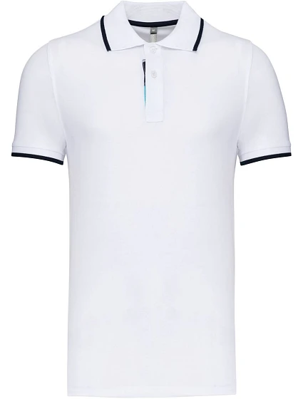 Kariban K 245 Pánské kontrastní piqué polo 20.K245 white/navy/white Kariban K 245 Pánské kontrastní piqué polo 20.K245 white/navy/white
