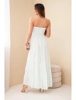 Dámské viskózové šaty s elastickým vrškem mentolová