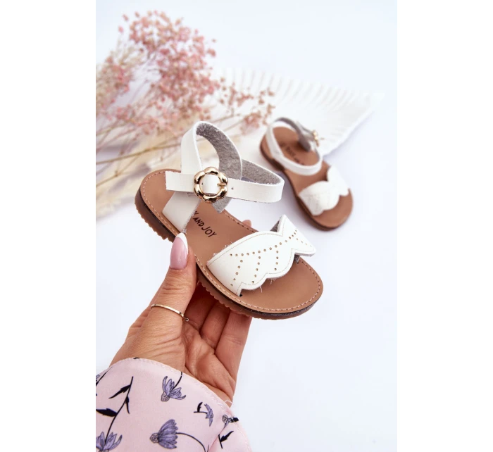 Klasické dětské sandály Bílé Izzy Klasické dětské sandály Bílé Izzy