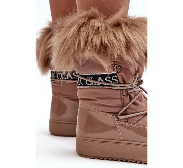 Dámské zavazovací sněhule tmavě hnědé Santero Dámské zavazovací sněhule tmavě hnědé Santero