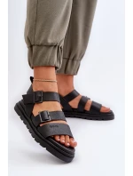 Dámské sandály z ekokože Big Star model 21653814 Černé - Big Star Shoes