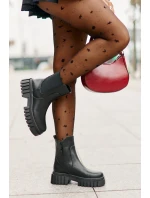 Kotníkové Boty Zateplené Na Zip S.Barski HY42-975 Černé Kotníkové Boty Zateplené Na Zip S.Barski HY42-975 Černé