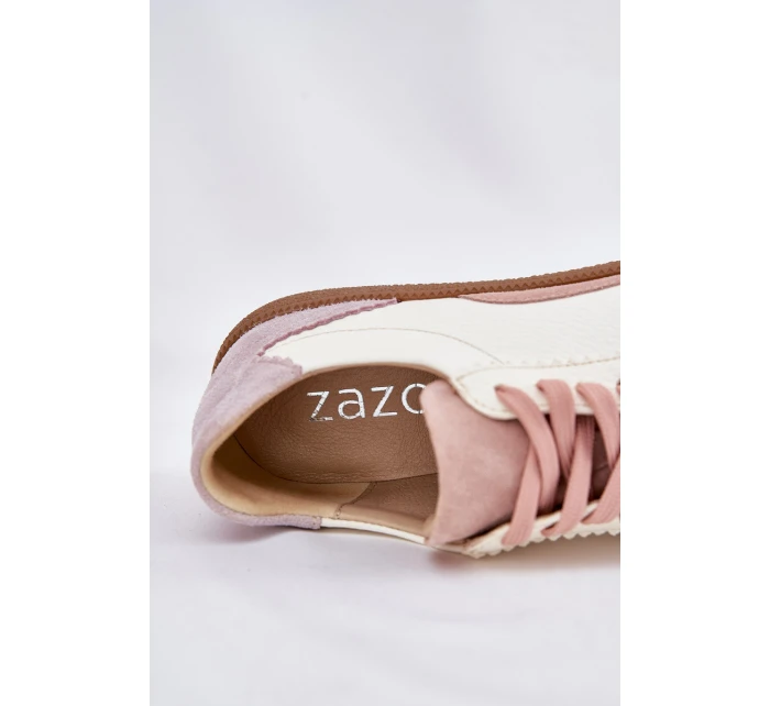 Dámské Kožené Tenisky Zazoo N1220 Bílé