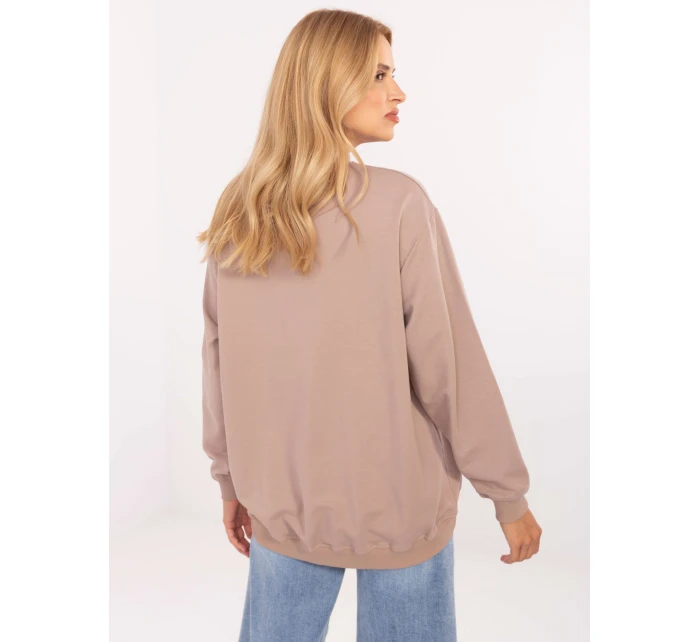 Bluza RV BL model 21308020 ciemny bezowy - FPrice Bluza RV BL model 21308020 ciemny bezowy - FPrice