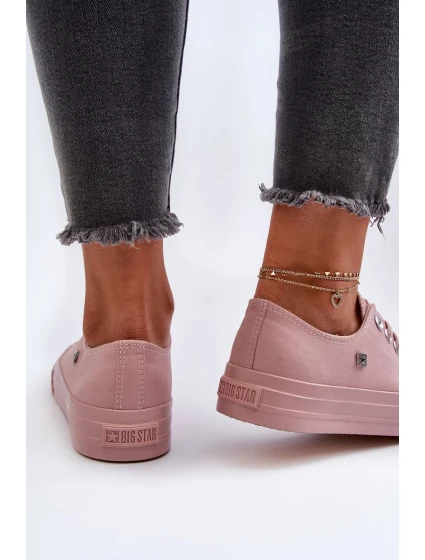 Dámské klasické tenisky Big Star – růžové