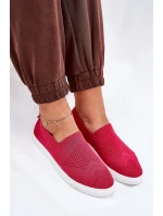 Dámské slip-on tenisky Big Star – fuchsiové Dámské slip-on tenisky Big Star – fuchsiové