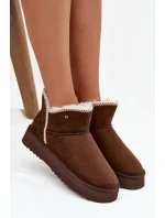 Dámské sněhule Wrangler na platformě – čokoládová Dámské sněhule Wrangler na platformě – čokoládová