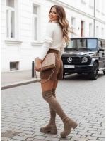 Dámský svetr ecru Dstreet model 21964198 - FashionStreet Dámský svetr ecru Dstreet model 21964198 - FashionStreet