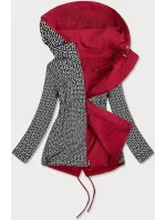 Oboustranná dámská bunda v bordó barvě (BR9762) Oboustranná dámská bunda v bordó barvě (BR9762)