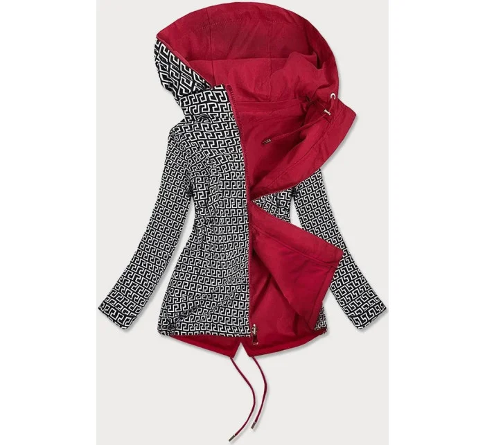 Oboustranná dámská bunda v bordó barvě (BR9762) Oboustranná dámská bunda v bordó barvě (BR9762)