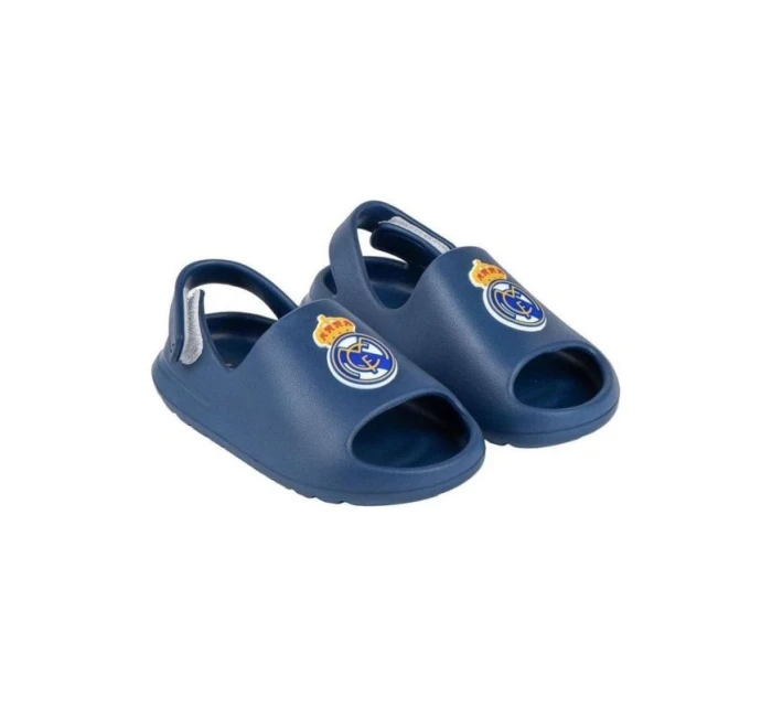 Real Madrid plážové žabky k bazénu modré Jr sandály model 21217154 - Real Madryt Real Madrid plážové žabky k bazénu modré Jr sandály model 21217154 - Real Madryt