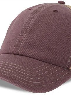 Atlantis Headwear Teon 6 panelová kšiltovka Vintage Trucker 33.0303 burgundy/khaki