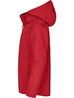 Classic Softshell Jkt Jr Dětská 3vrstvá softshellová bunda s kapucí model 22471108 red - Clique