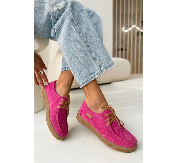 Polobotky z přírodního semiše Vinceza 95391 Fuchsiová