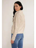 Dámská bunda  kůže  béžová  model 18549803 - Monnari