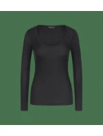 Beauty Layers Top Scoop Neck - BLACK - TRIUMPH BLACK - TRIUMPH
