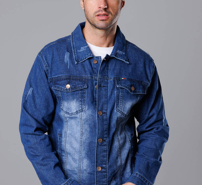 Tmavě modrá pánská džínová bunda (MJ525BS)