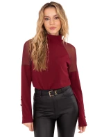 Bluzka MI BZ model 21757372 bordowy - FPrice