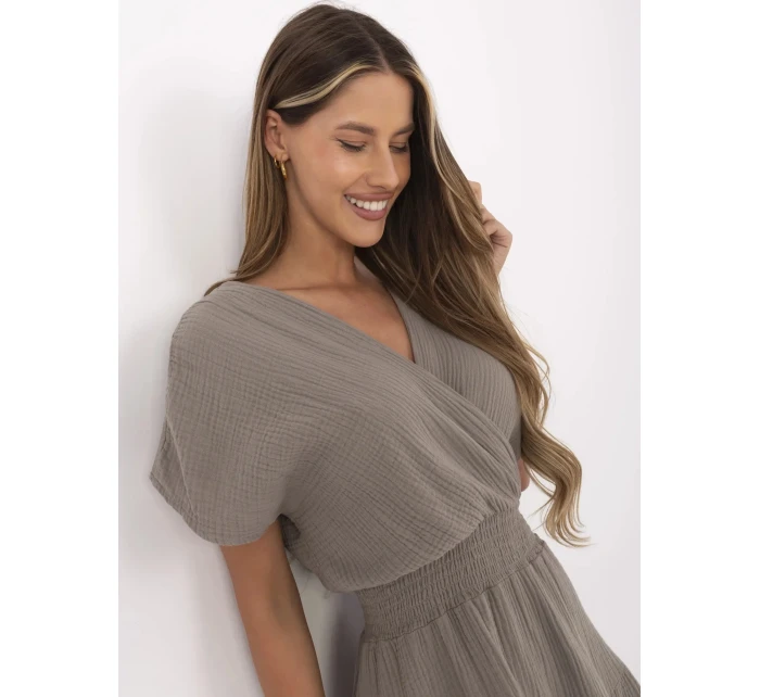 Sukienka MI SK model 21142201 ciemny bezowy - FPrice