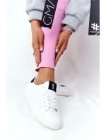 Dámské módní tenisky Big Star - bílé/černé Dámské módní tenisky Big Star - bílé/černé