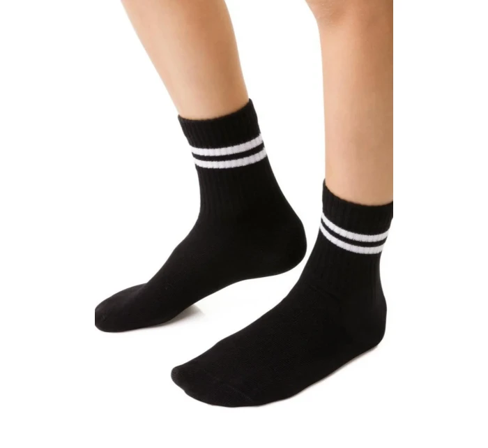 Chlapecké vzorované ponožky 014 BLACK 29-31