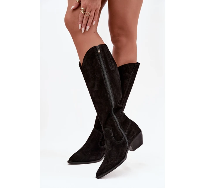 Kozačky na podpatku  model 220210 Step in style