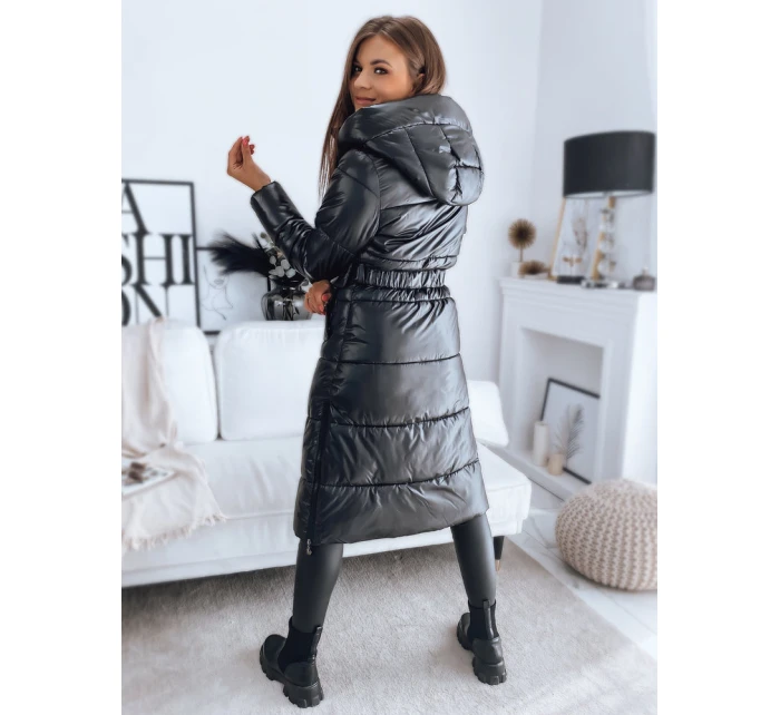 Dámský kabát LINA black FashionStreet TY3109 Dámský kabát LINA black FashionStreet TY3109