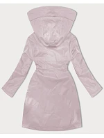 Dámská rovná bunda s kapucí LHD powder pink (LHD-24590) Dámská rovná bunda s kapucí LHD powder pink (LHD-24590)