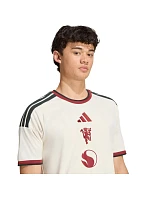 Pánské tričko Manchester United  Jersey, béžové, model 22347022 - ADIDAS