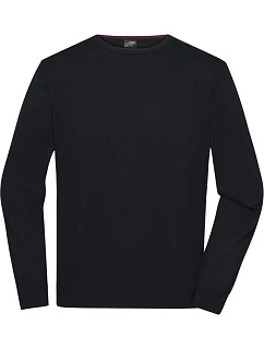 JN Pánský svetr s kulatým výstřihem 02. black model 22531400 - Daiber