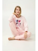 Zimní dámské pyžamo s manžetami model 20833405 - Vamp