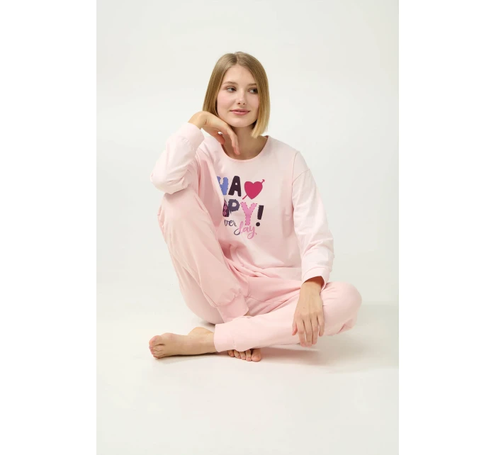 Zimní dámské pyžamo s manžetami model 20833405 - Vamp