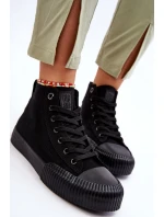 Dámské vysoké tenisky Big Star Černé model 21610389 - Big Star Shoes Dámské vysoké tenisky Big Star Černé model 21610389 - Big Star Shoes