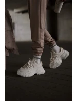 Dámské tenisky na masivní světle béžové model 21667369 - Boto Dámské tenisky na masivní světle béžové model 21667369 - Boto