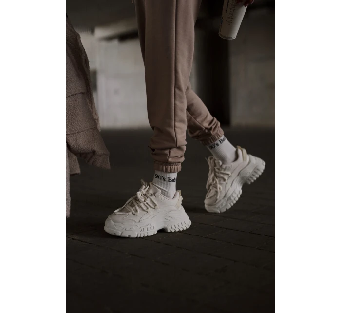 Dámské tenisky na masivní světle béžové model 21667369 - Boto Dámské tenisky na masivní světle béžové model 21667369 - Boto