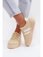 Dámské tenisky na platformě žluté model 21937663 - Boto