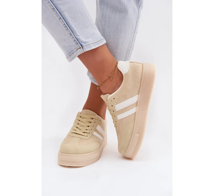 Dámské tenisky na platformě žluté model 21937663 - Boto