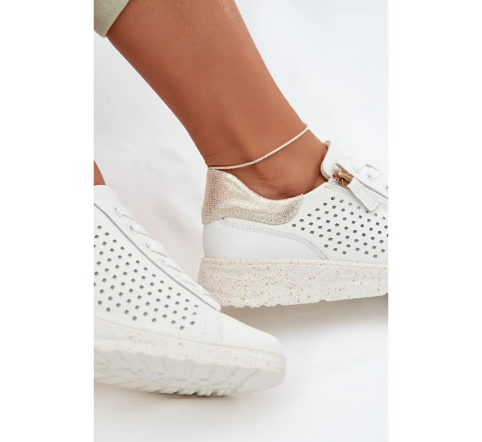 Kožené dámské tenisky s zipem model 22026547 - EVENTO