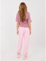 Spodnie IT SP model 21902610 jasny różowy - FPrice Spodnie IT SP model 21902610 jasny różowy - FPrice