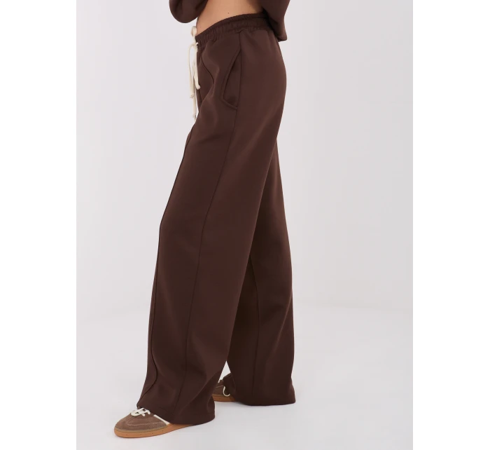 Spodnie SM SP model 21782576 ciemny brązowy - FPrice Spodnie SM SP model 21782576 ciemny brązowy - FPrice