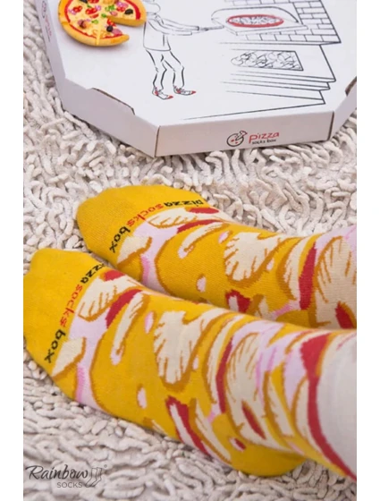 Rainbow Socks Pizza 4 páry Havajský Rainbow Socks Pizza 4 páry Havajský