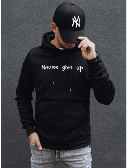 Pánská černá mikina s kapucí od Dstreet model 21978945 - FashionStreet