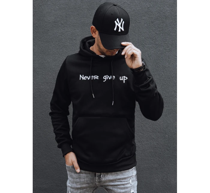 Pánská černá mikina s kapucí od Dstreet model 21978945 - FashionStreet