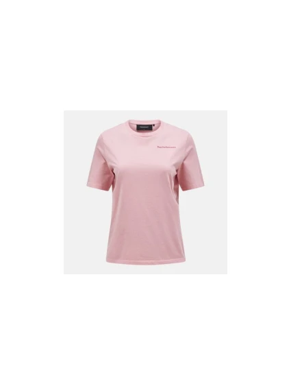Peak Performance W Original Small Logo Tee pink