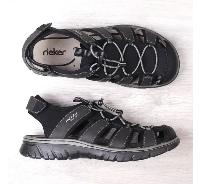 Vestavěné sandály Rieker M 26770-00 RKR584 Vestavěné sandály Rieker M 26770-00 RKR584