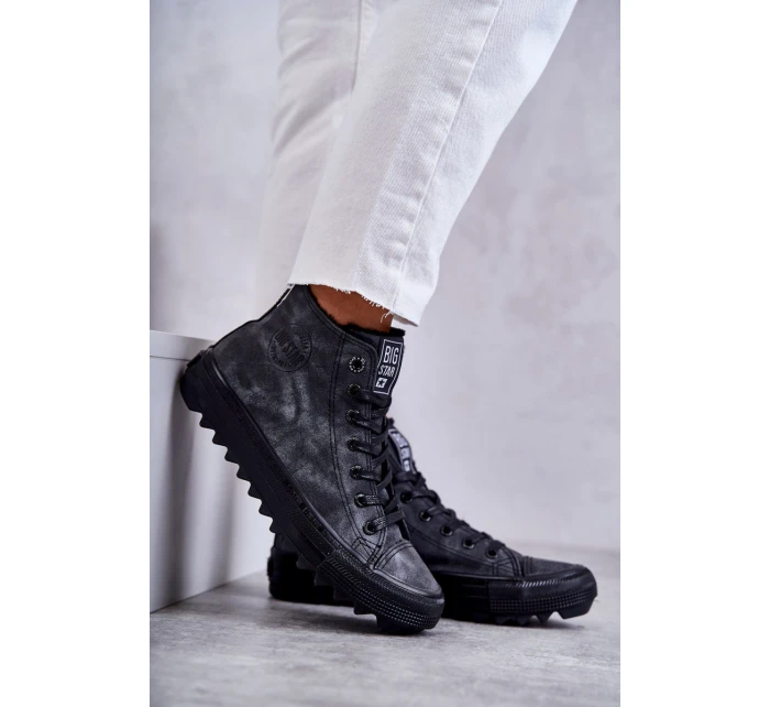Dámské Tenisky Big Star Vysoké Zateplené Černé model 21595947 - Big Star Shoes
