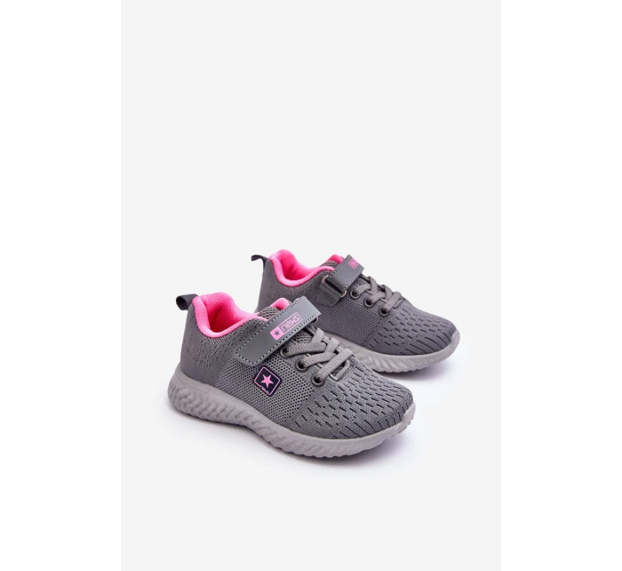 Dětské sportovní boty na zip šedé model 21625388 - EVENTO